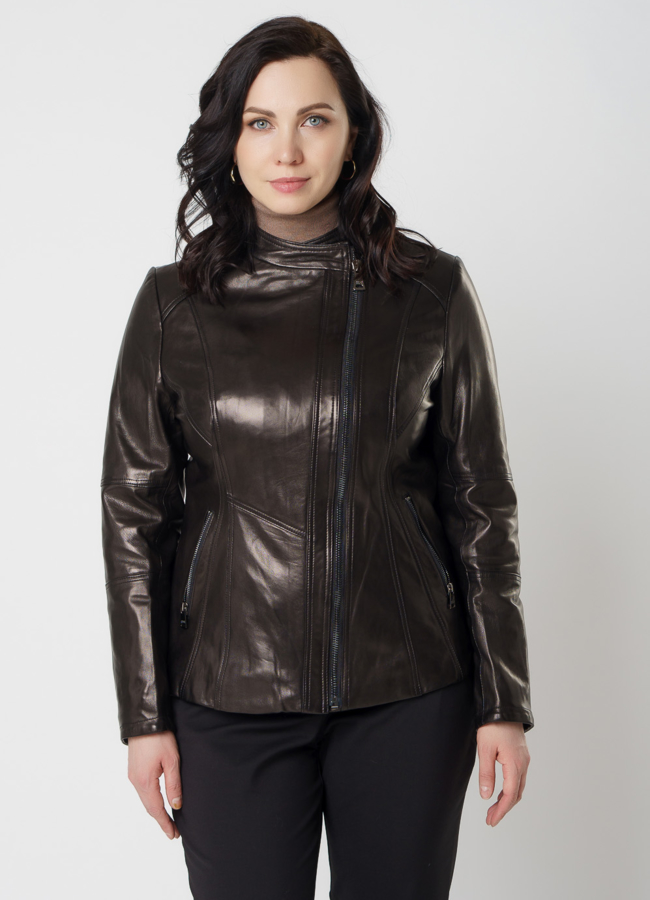 Куртка из натуральной кожи модель № 18228 универмаг малина