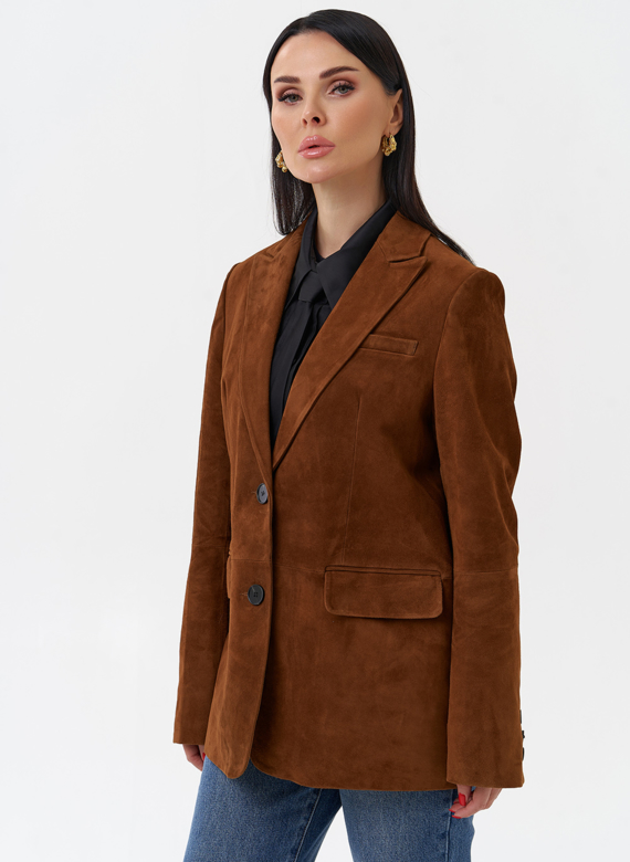 Женский замшевый жакет