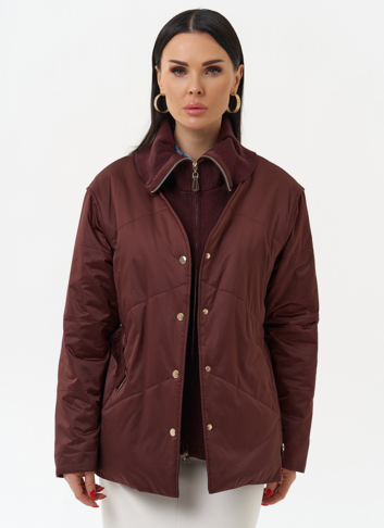 Женская утепленная куртка с поясом