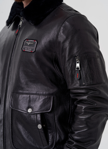 Мужская куртка - пилот из натуральной кожи