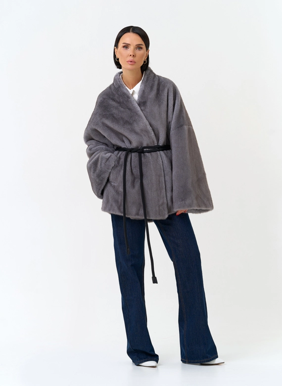 Женская шуба из эко меха фото