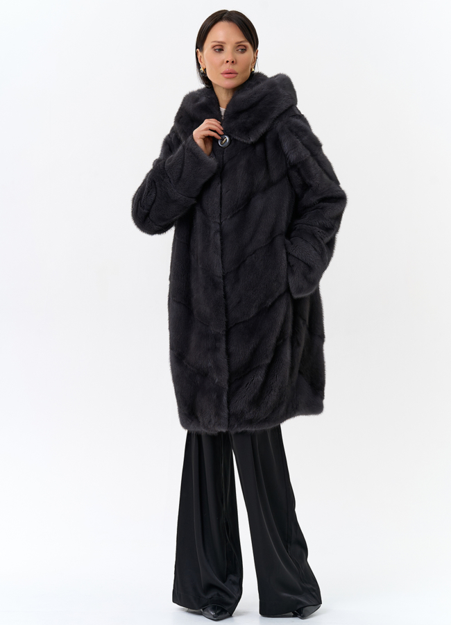 Норковая шуба - баллон модель № 24735 в рассрочку
