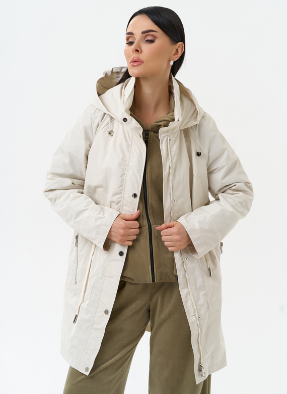 Плащ женский с капюшоном