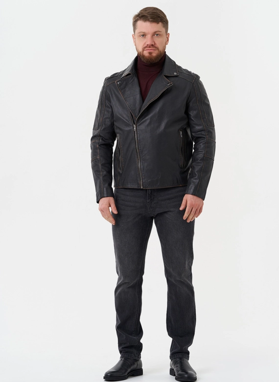 Куртка "косуха" из натуральной кожи