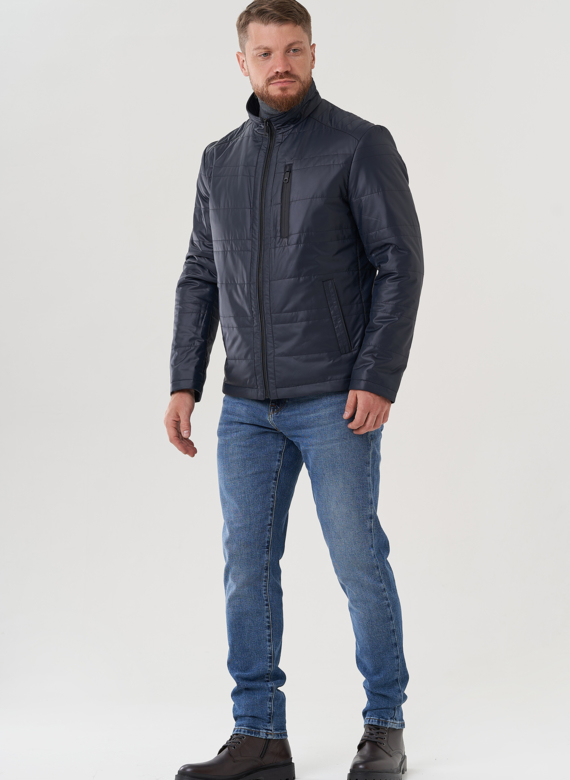 Мужская куртка синего цвета 